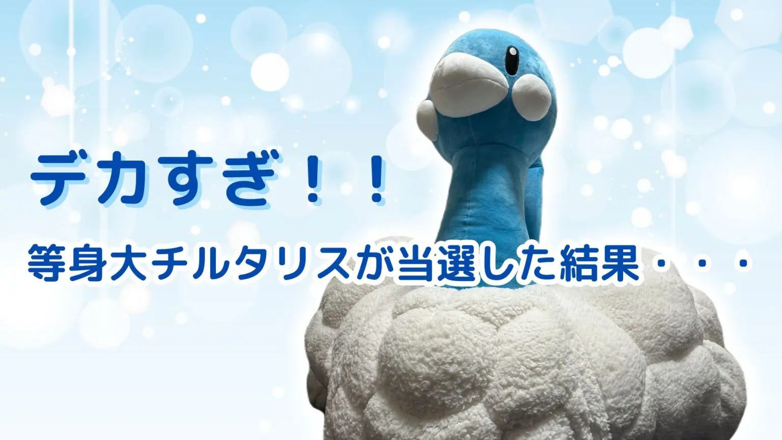 ぐうてるブログ | 【レビュー】デカすぎ！！等身大チルタリスが当選